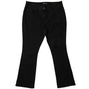 Lee Riders Women's Mid-Rise Bootcut Black Jeans Size 14P Petite